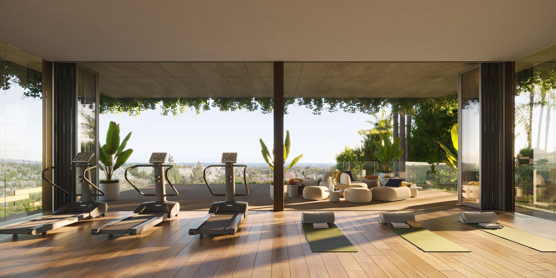 Front facade of 5-bedroom new-build villa, Nueva Andalucía, Marbella