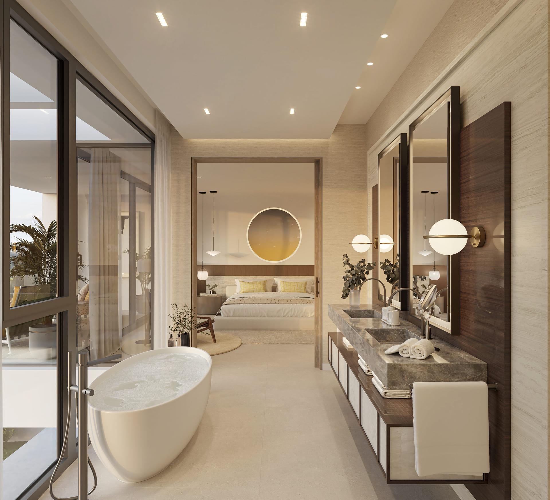 Rooftop solarium of new-build villa, Nueva Andalucía, Marbella