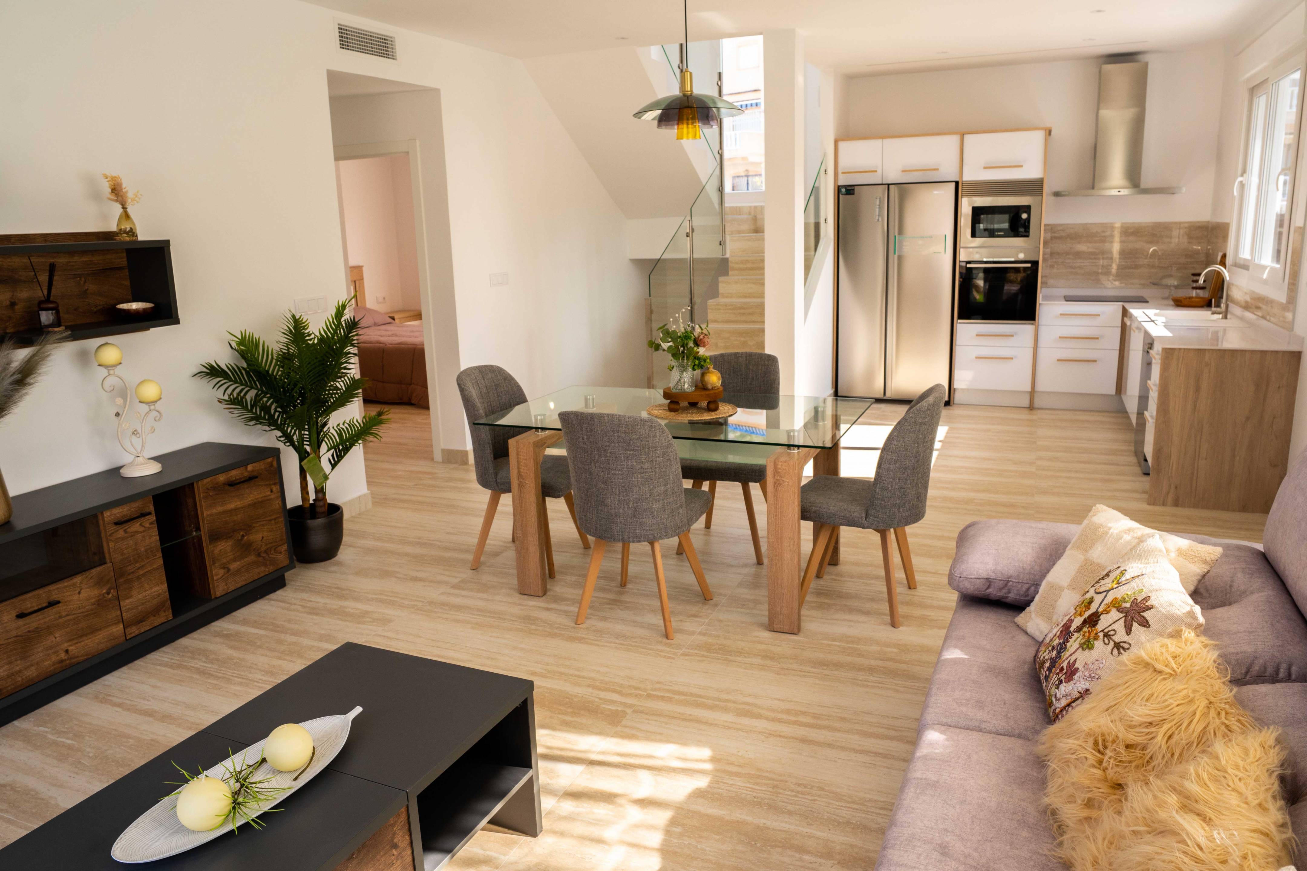 Detail of kitchen units and appliances, new-build villa, La Marquesa
