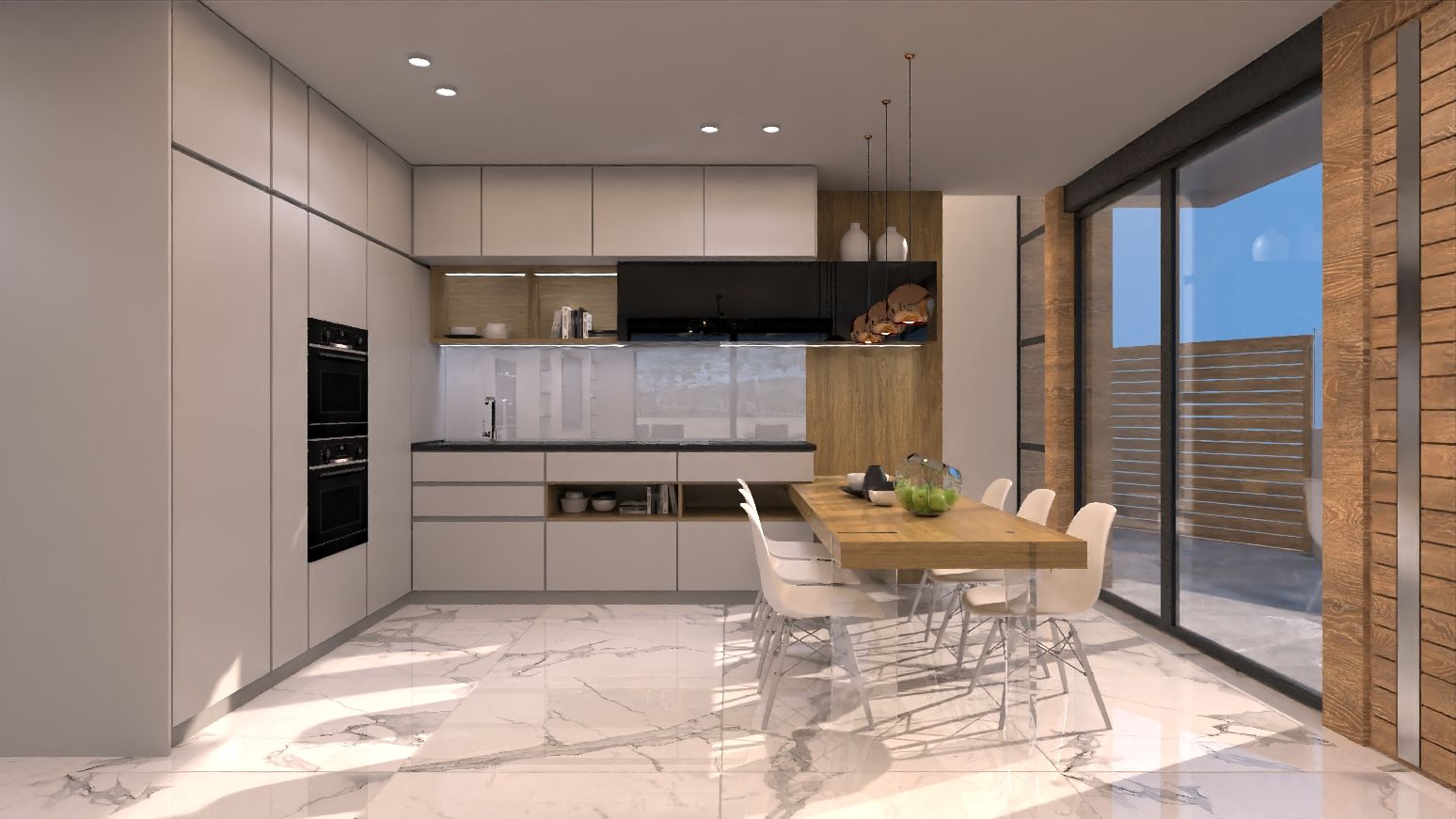Living room interior in new-build villa, La Marquesa, Rojales
