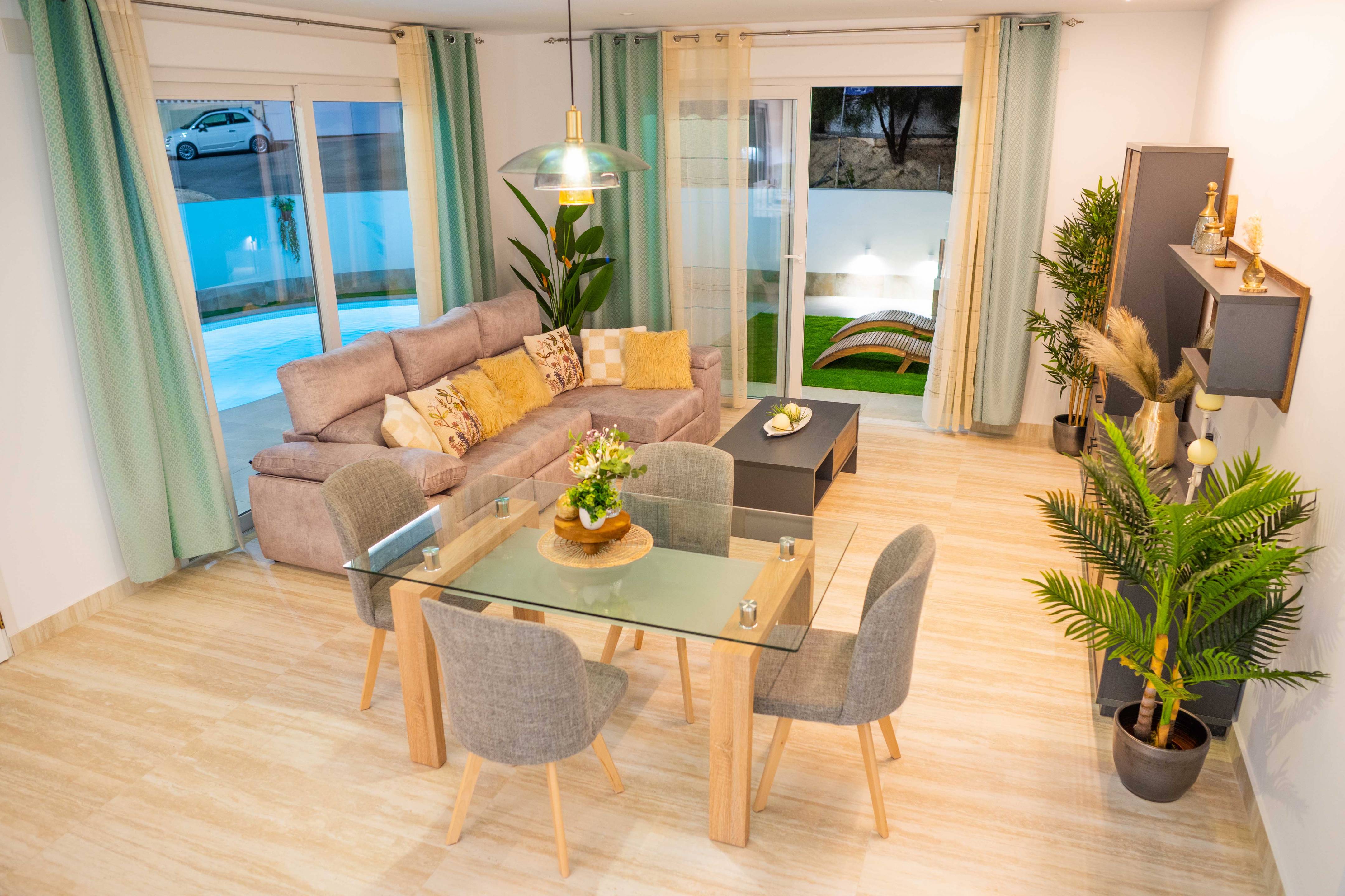 Ground-floor layout view of new-build villa, La Marquesa