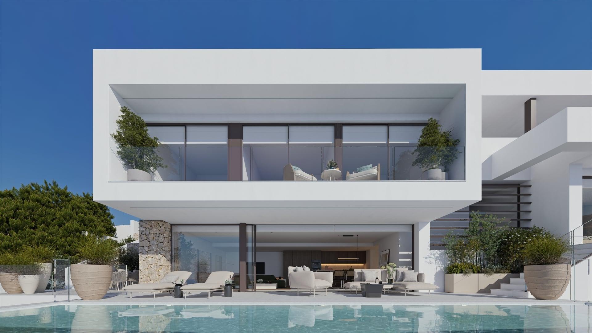 Kitchen worktop and cabinetry, 4-bedroom villa in Altea La Nova