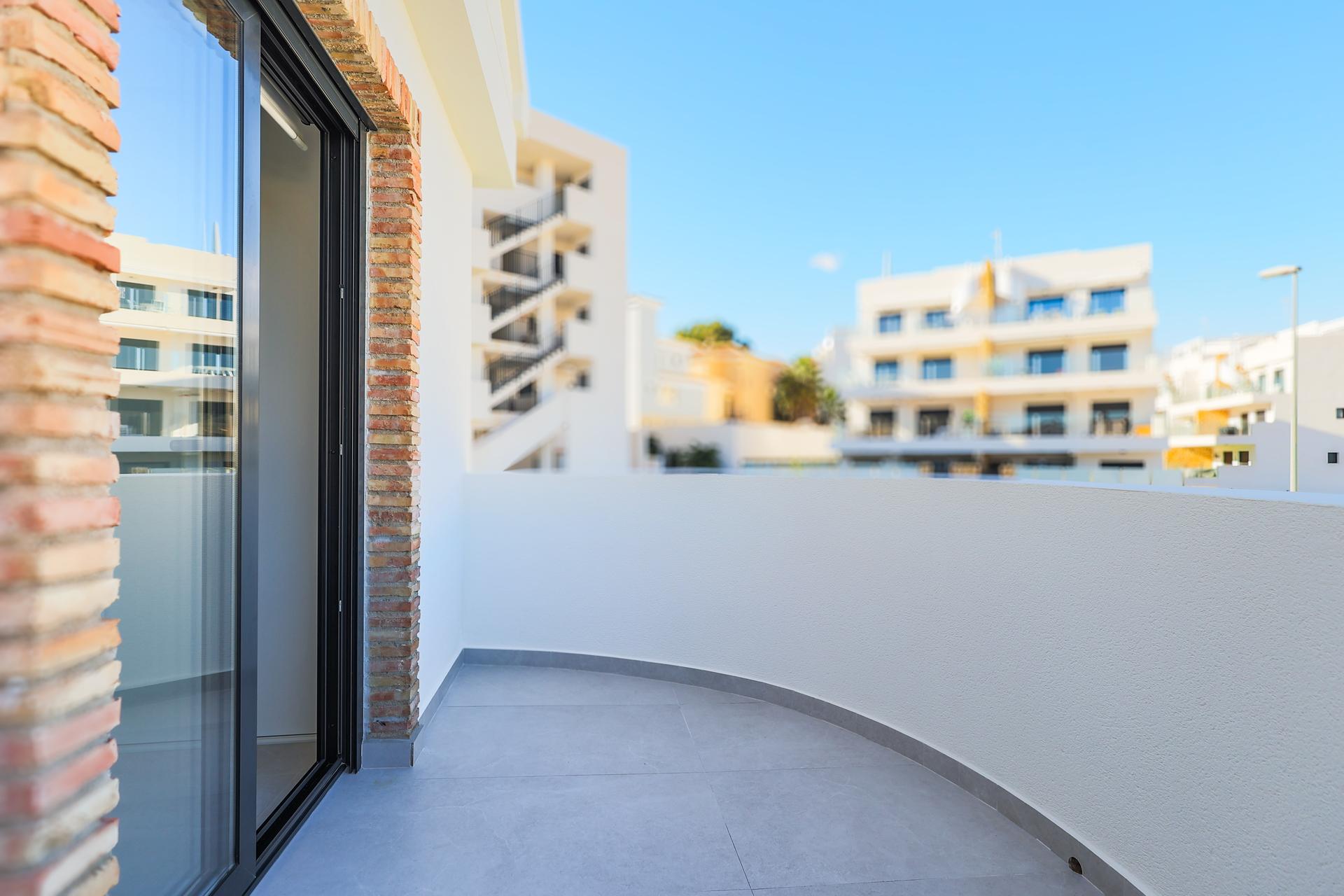 Outdoor area at rear of new-build villa, Lomas de Campoamor-Las Ramblas