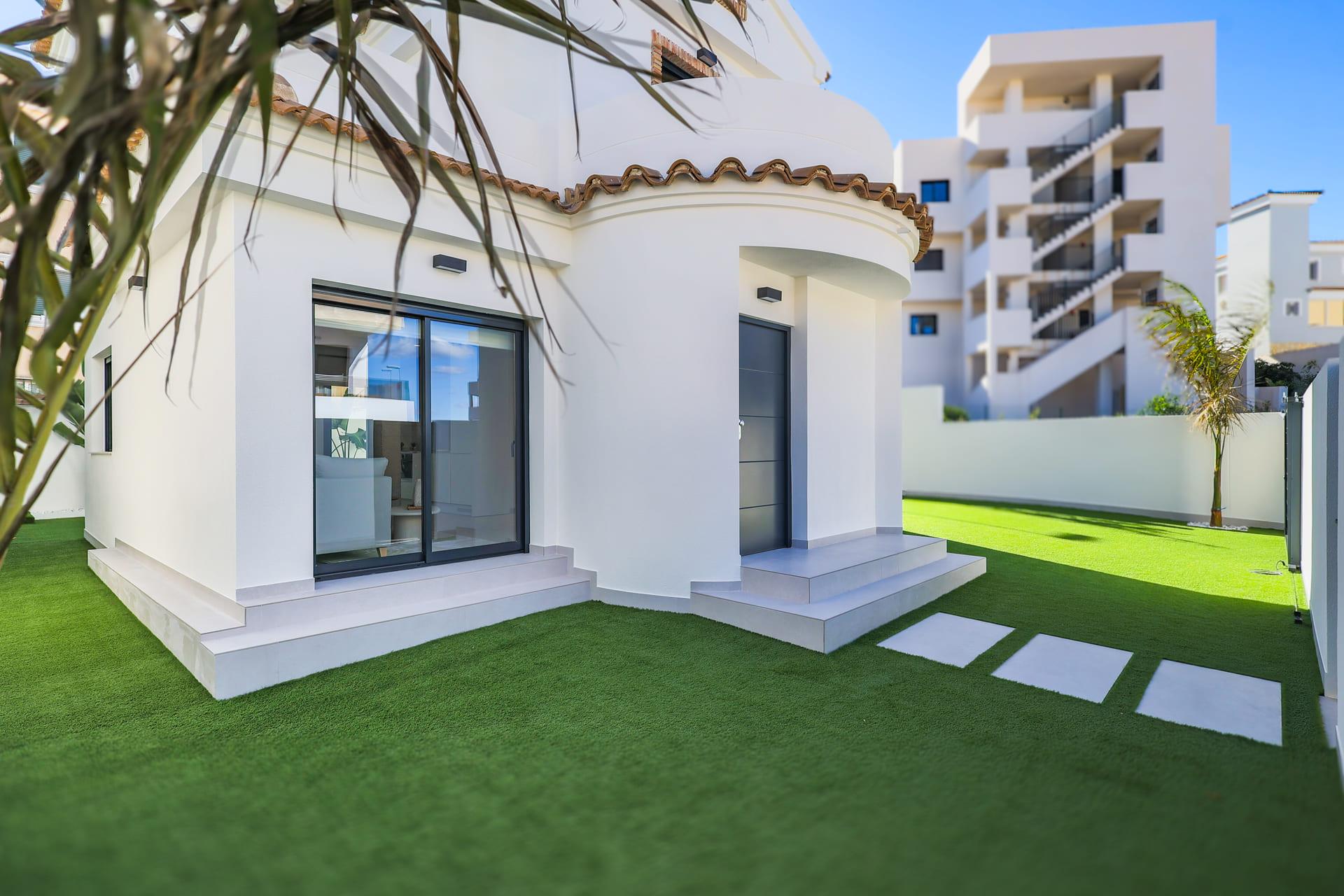 Ceiling and roof detail in new-build villa interior, Orihuela Costa