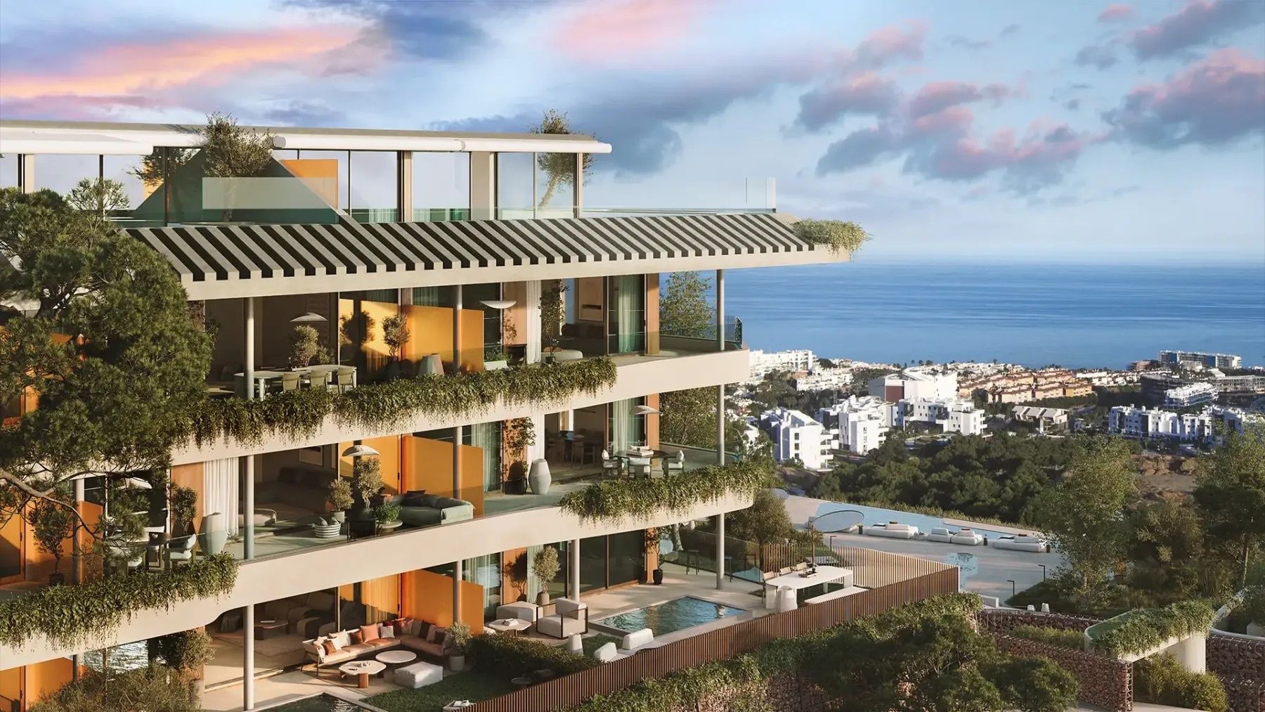 Kitchen worktop and appliances in new-build villa, El Higuerón