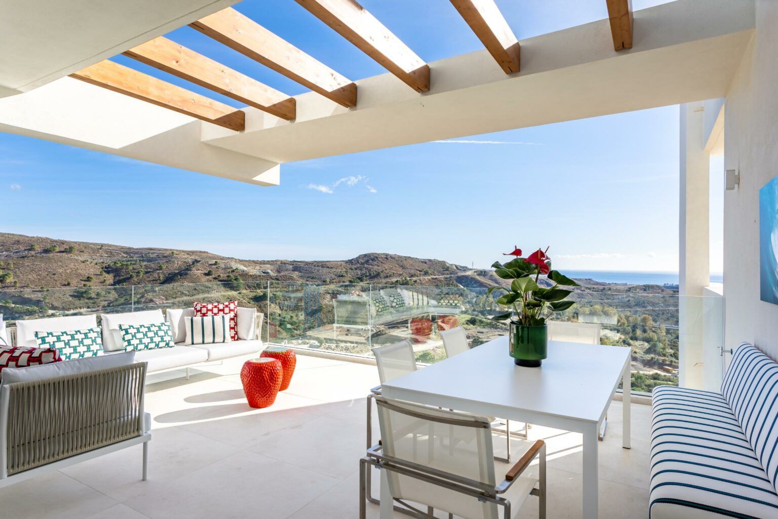 Communal amenity area, new-build development, Montemayor-Marbella Club, Benahavis