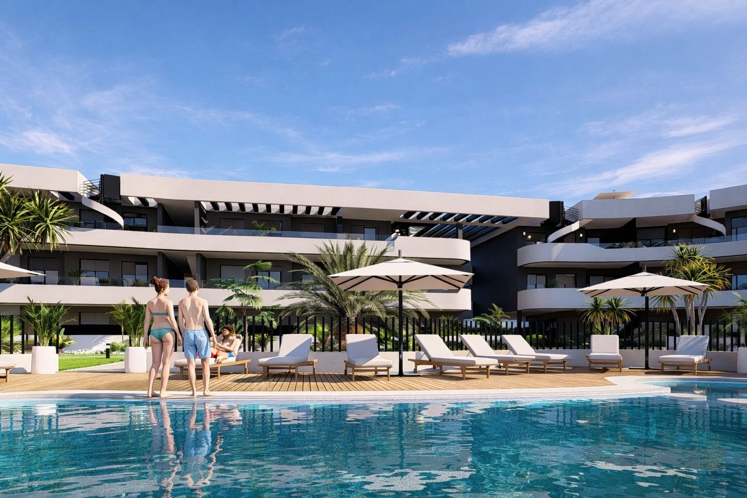 Parking area of the apartment in Lomas del Rame, Los Alcázares