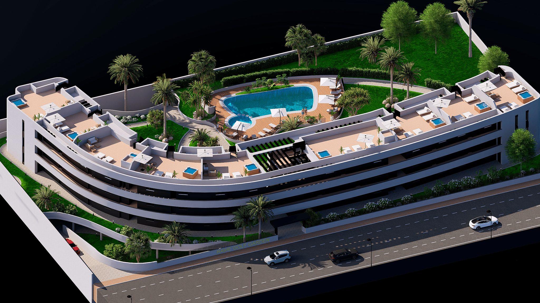 Master bedroom in 3-bedroom penthouse, Lomas del Rame