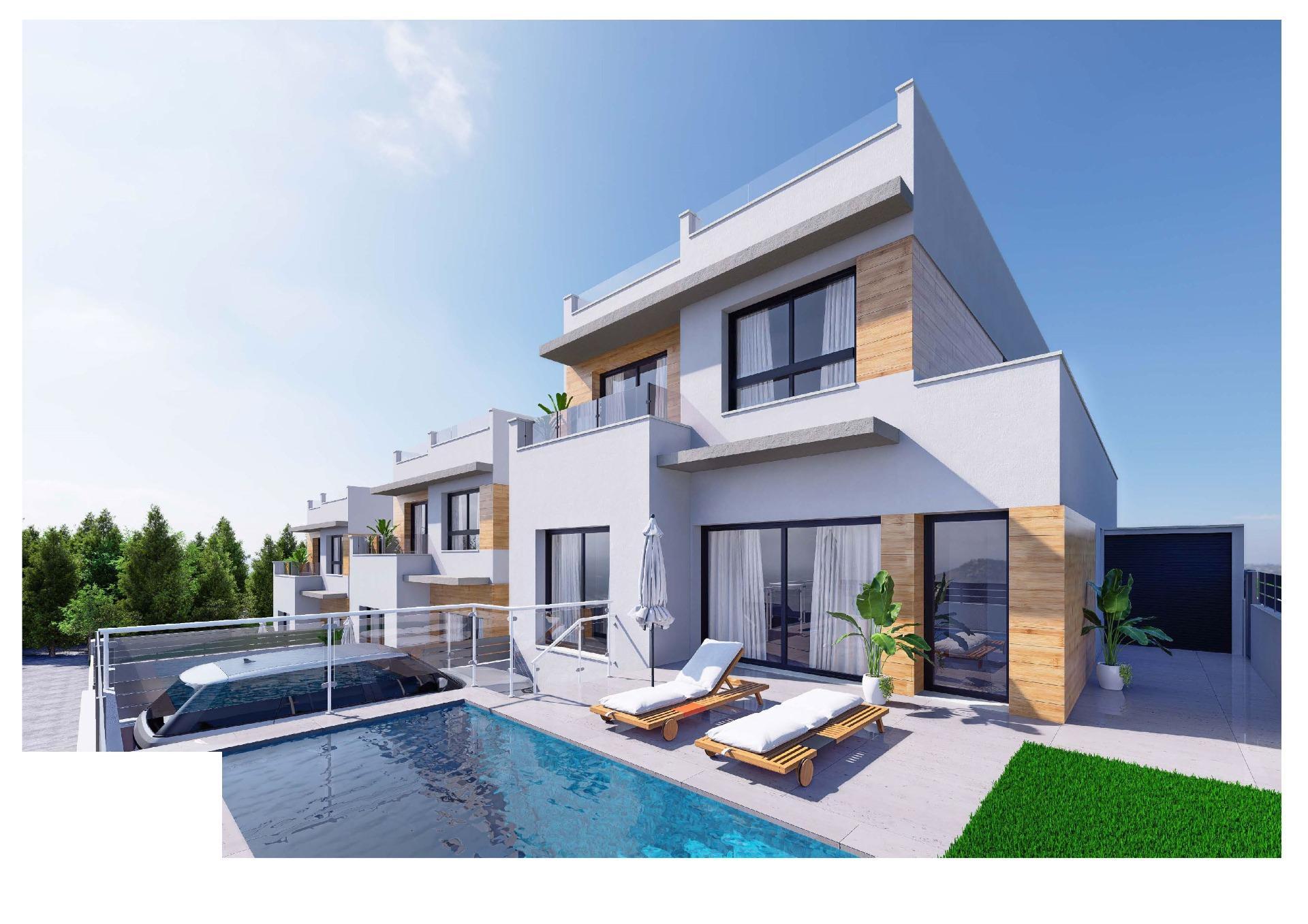Hallway and entrance of new-build villa in Pueblo 4, Benijofar