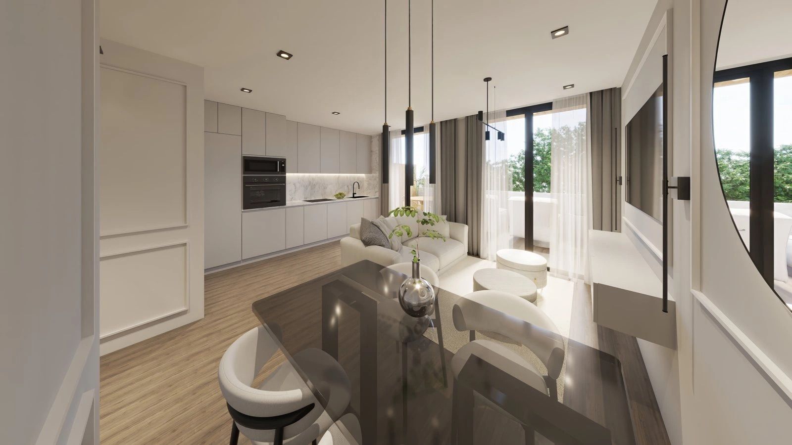 Street view of the penthouse in Las Cañadas, Mijas