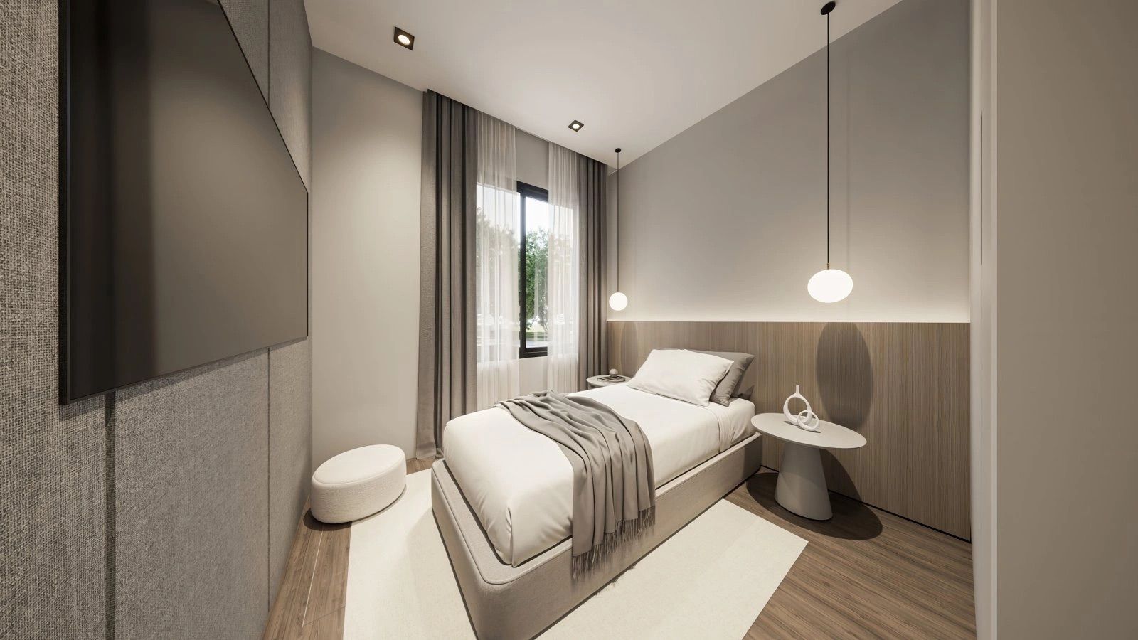 Living area in 1-bedroom penthouse, Las Cañadas