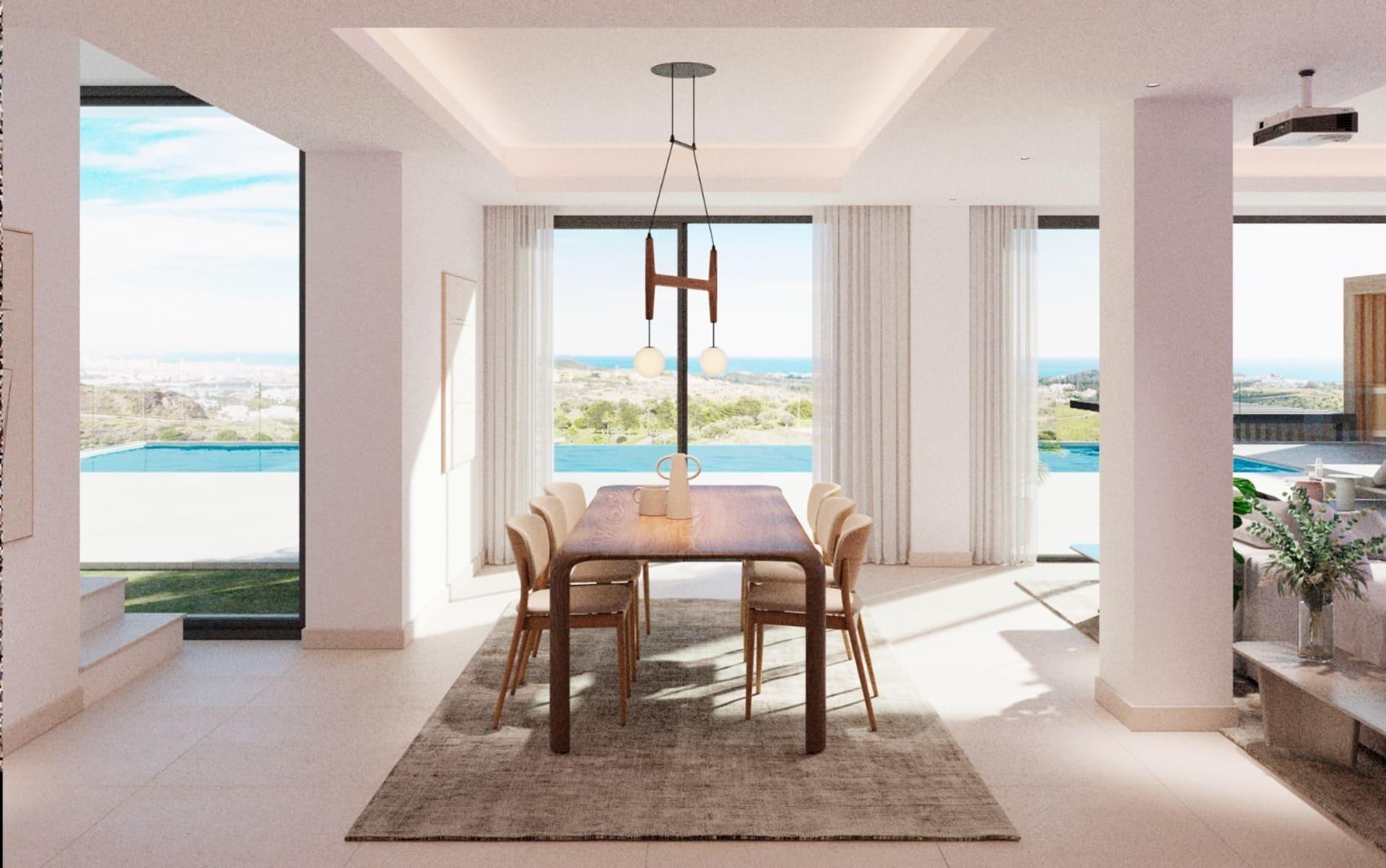 Interior hallway in 5-bedroom new-build villa, Hipodromo