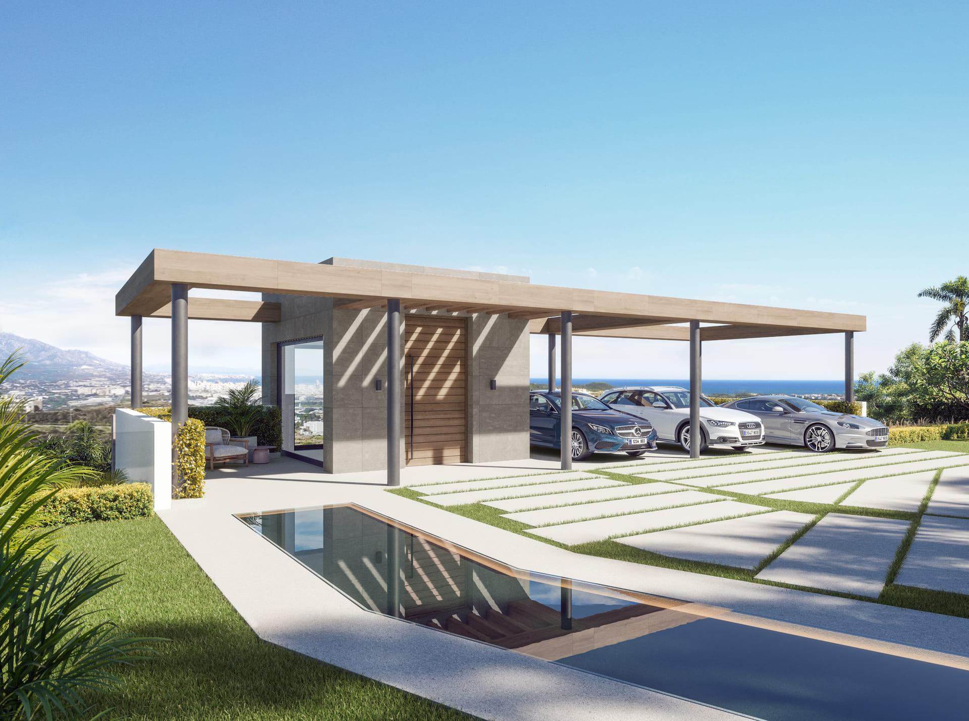 Landscaped grounds of 5-bedroom villa, Hipodromo, Mijas