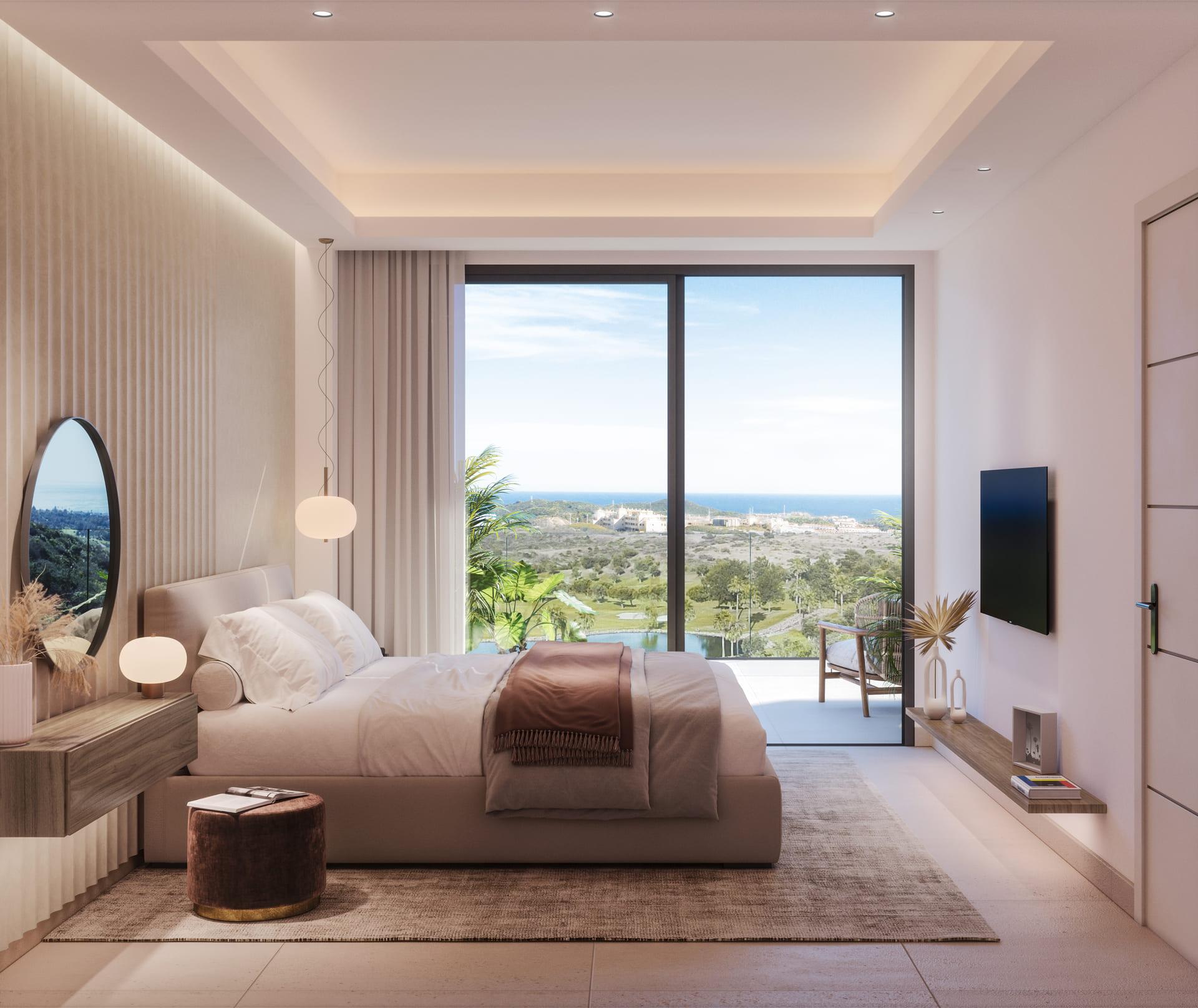 Garden and plot area of new-build villa in Hipodromo, Mijas