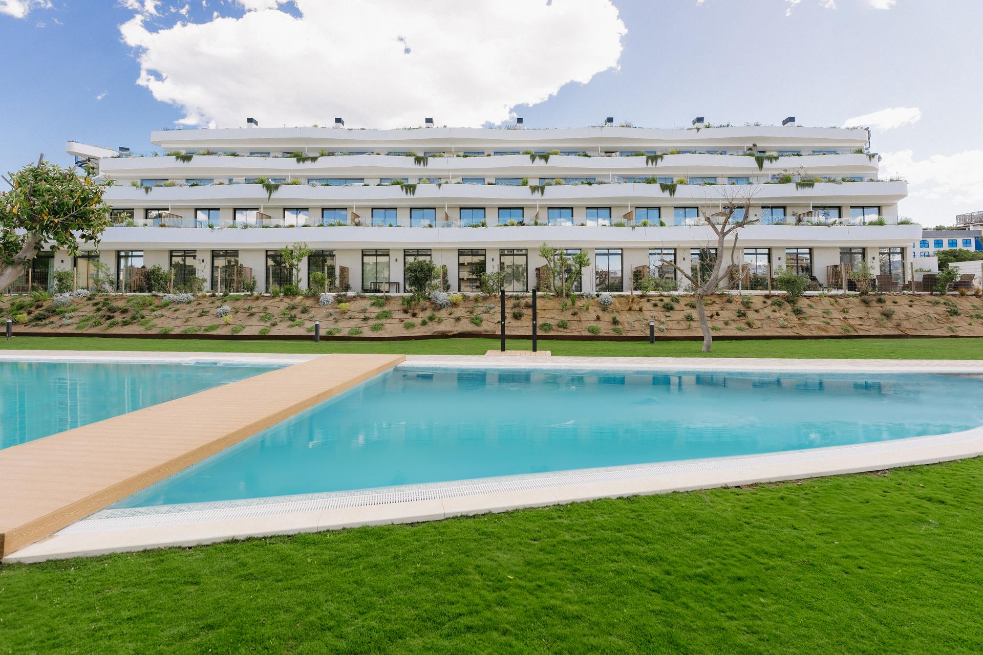Complex grounds of the apartment in Alfaz Del Pi, Alfaz Del Pi