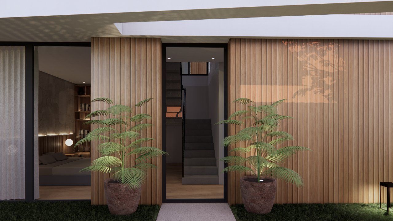 Side elevation of new-build villa, Torre de la Horadada
