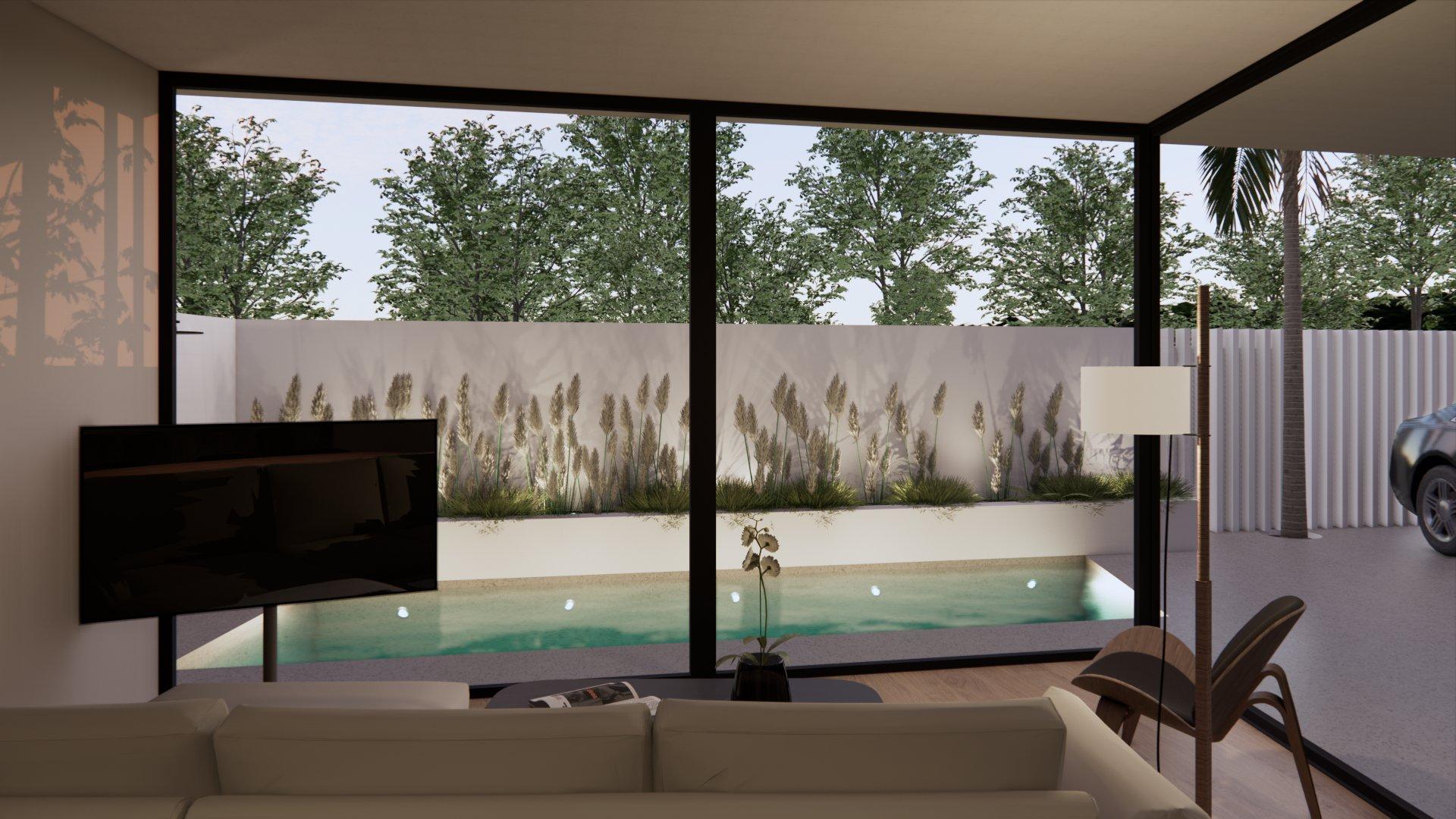Built-in storage in bedroom, new-build villa, Torre de la Horadada