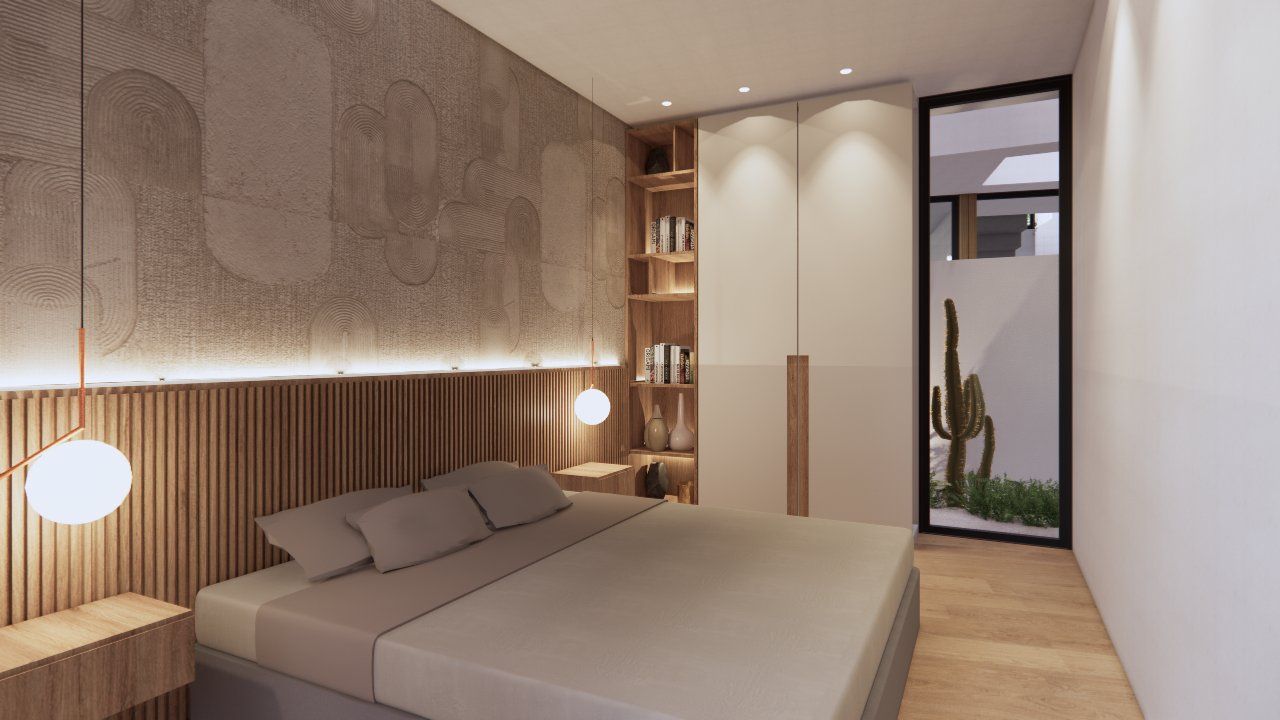 View from solarium towards street, new-build villa, Torre de la Horadada