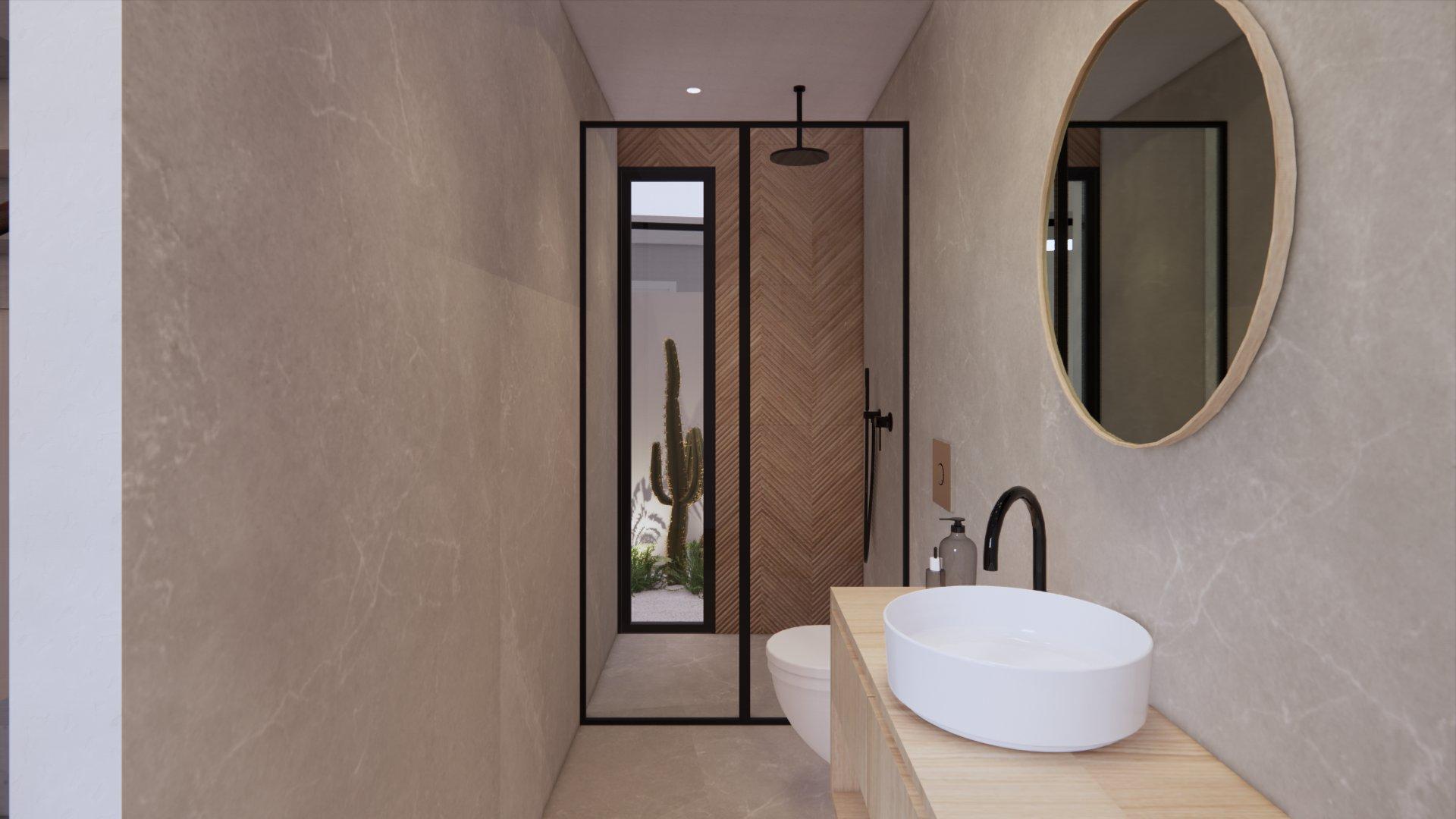 Tiled flooring in living area, new-build villa, Torre de la Horadada