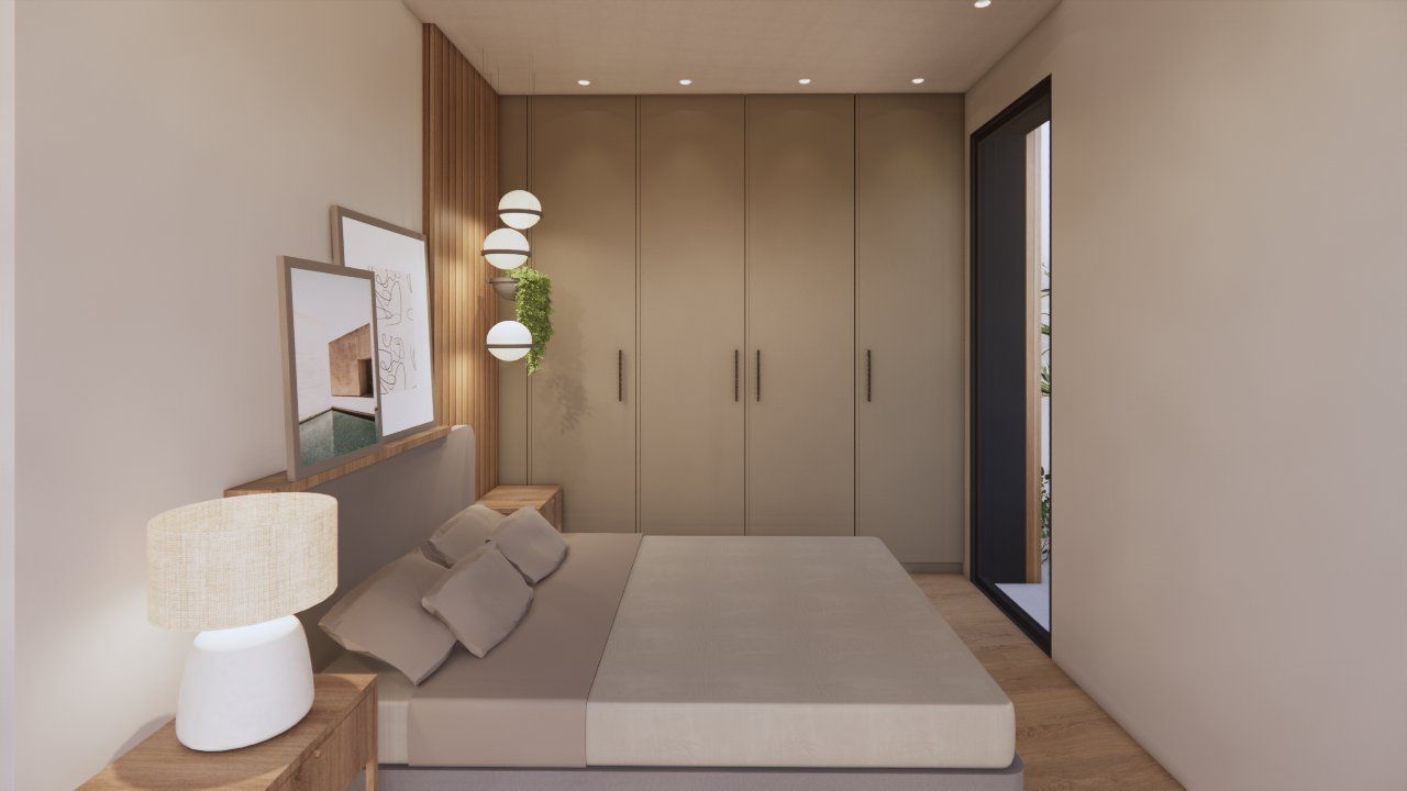 Upper solarium rail and open sky, new-build villa, Torre de la Horadada