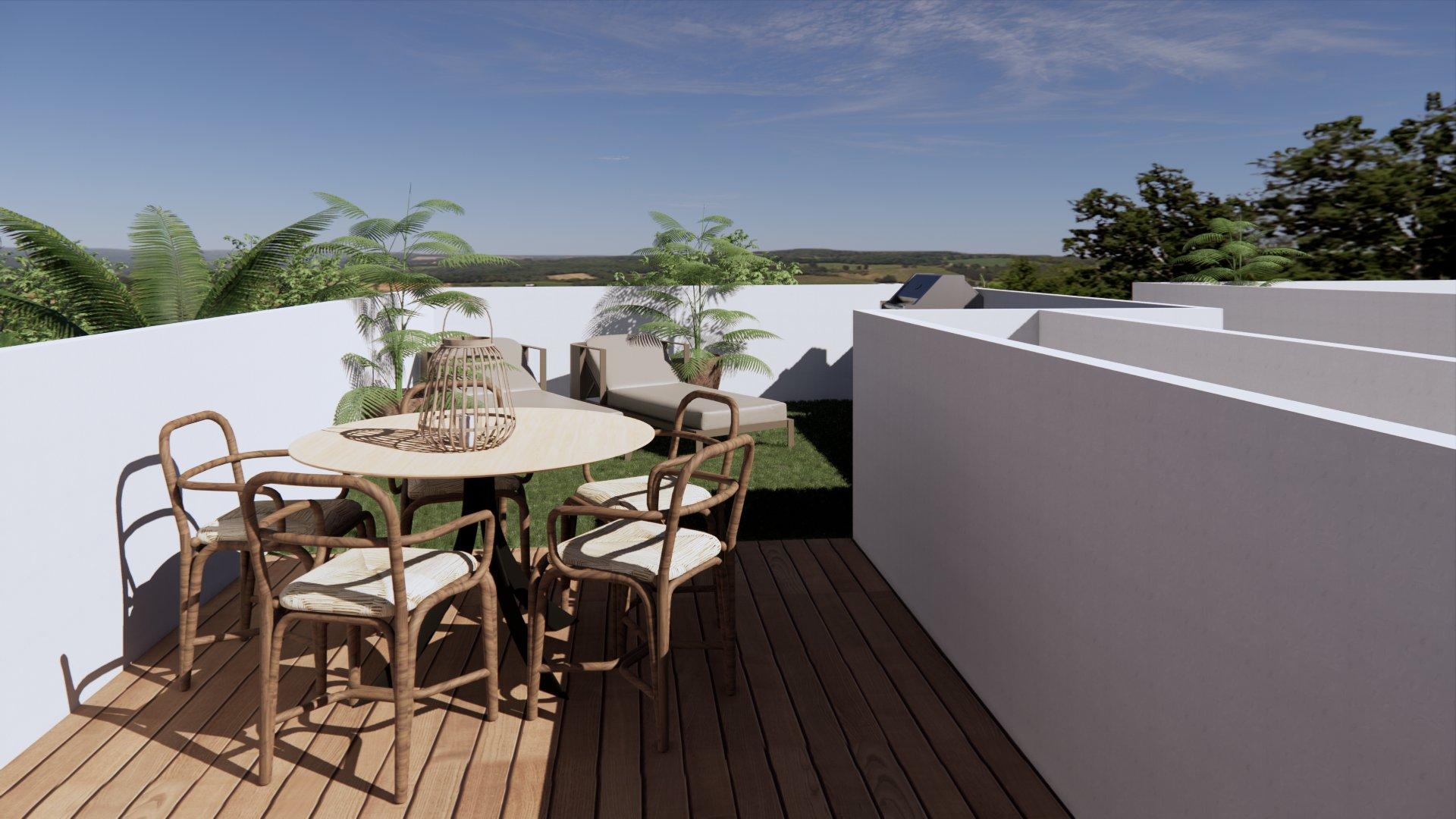 Internal door and corridor, new-build villa, Torre de la Horadada