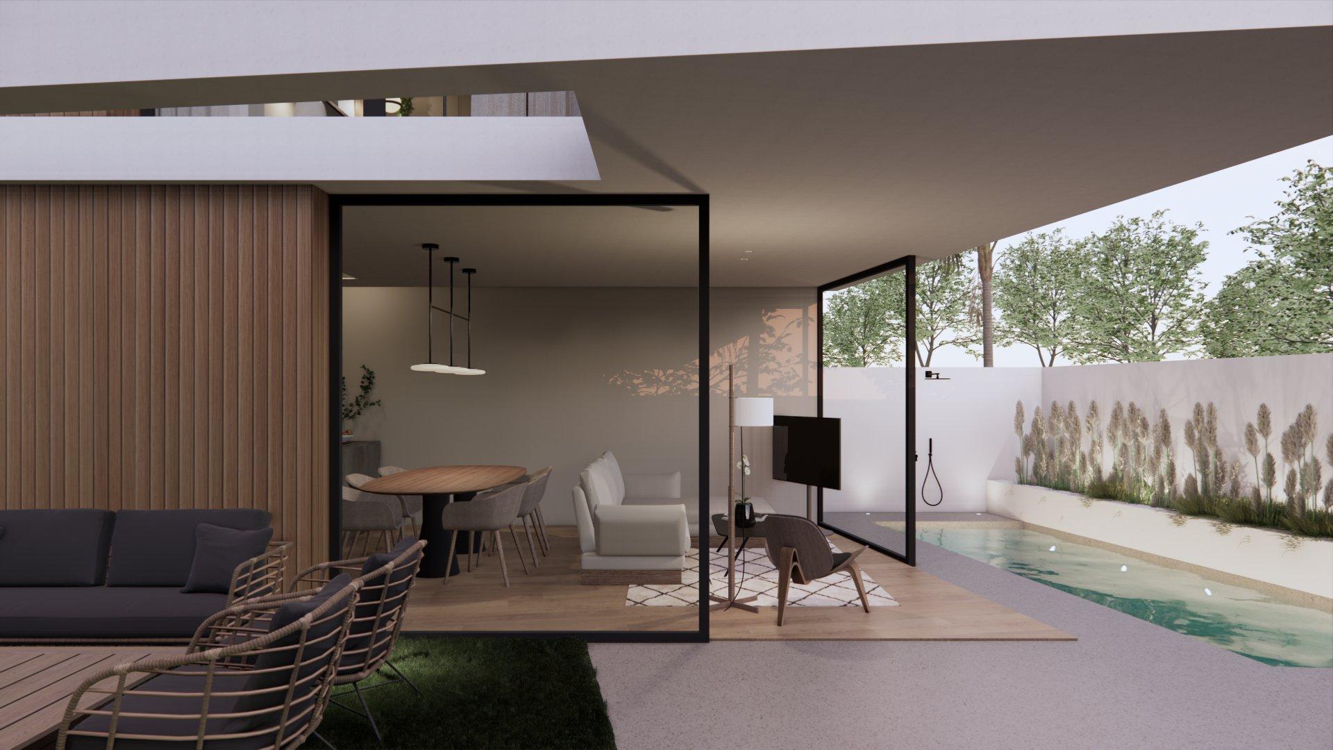 Dining area in 3-bedroom new-build villa, Torre de la Horadada