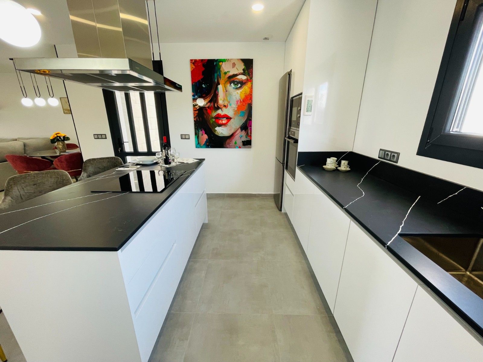 Balcony or terrace access door in villa, Torreblanca, Torrevieja