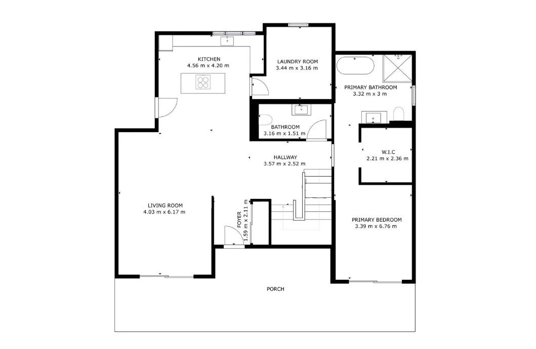 Floor plan of ground floor, 5-bedroom villa in Torreblanca
