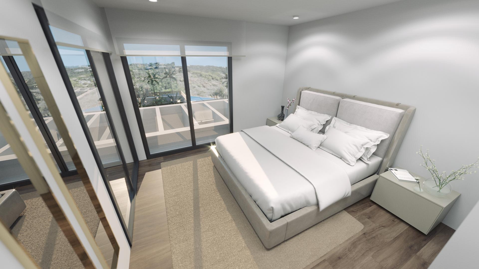 Main bedroom in 3-bedroom villa, Golf Puig Campana, Finestrat