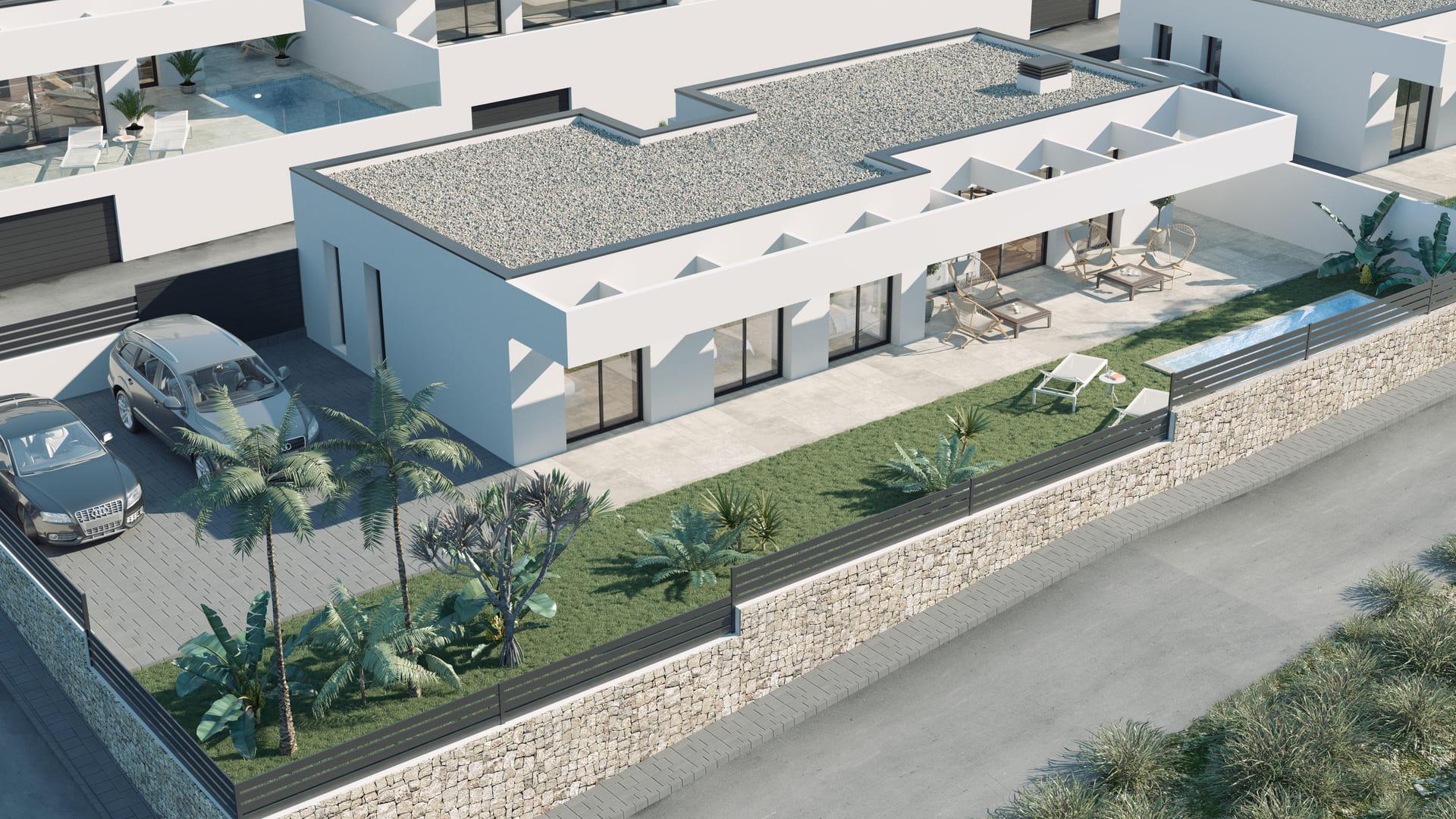 Interior room with natural light, 3-bedroom villa, Golf Puig Campana