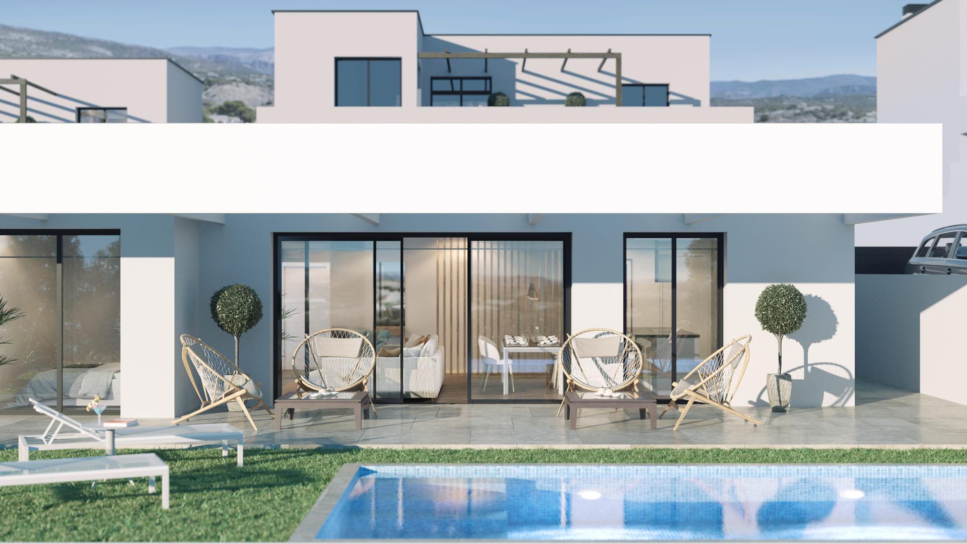 Utility or storage room in new-build villa, Golf Puig Campana