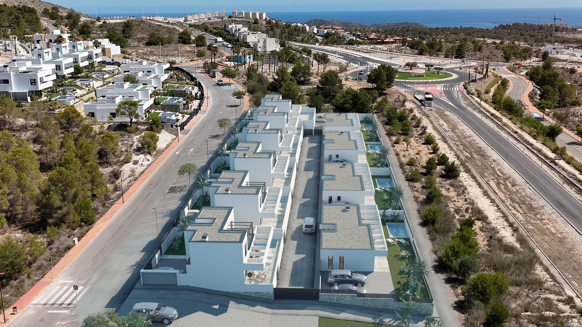 Floor plan or layout view of 271m2 villa, Golf Puig Campana