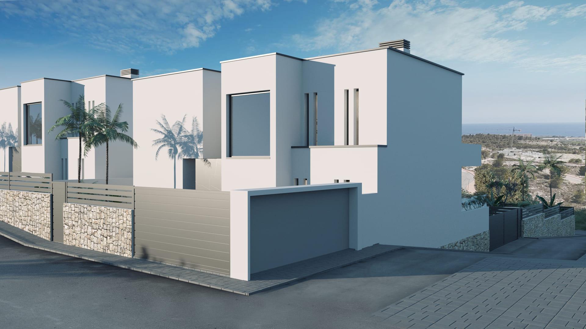 Surrounding landscape and golf course near villa in Finestrat