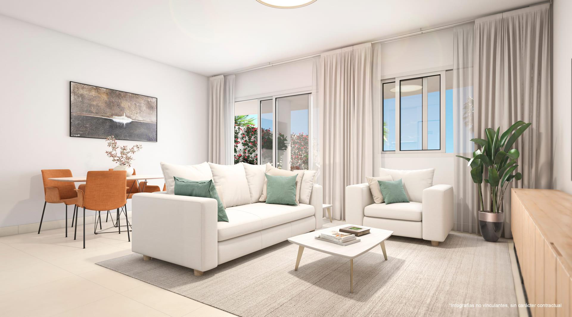 Second bedroom in 3-bedroom new-build apartment, Santangelo Norte, Benalmádena