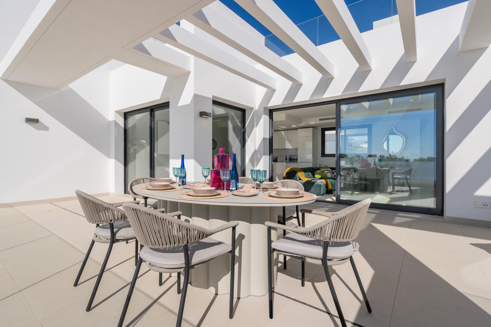 View from apartment on second floor, Arroyo Vaquero, Estepona