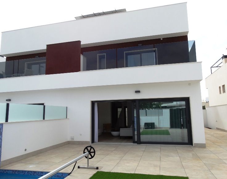 Communal area or walkway in new-build development, Zona Pueblo, Pilar
