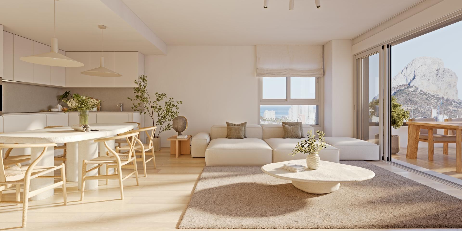 Living area in 2-bedroom apartment, Playa arenal-bol