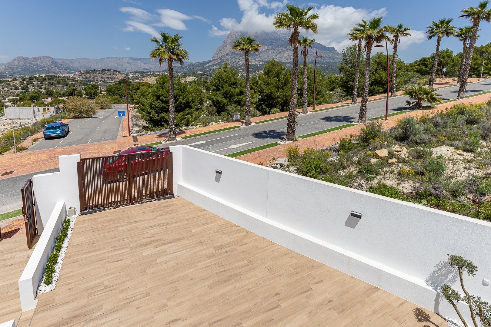 Exterior rear elevation of villa, Golf Bahía, Finestrat