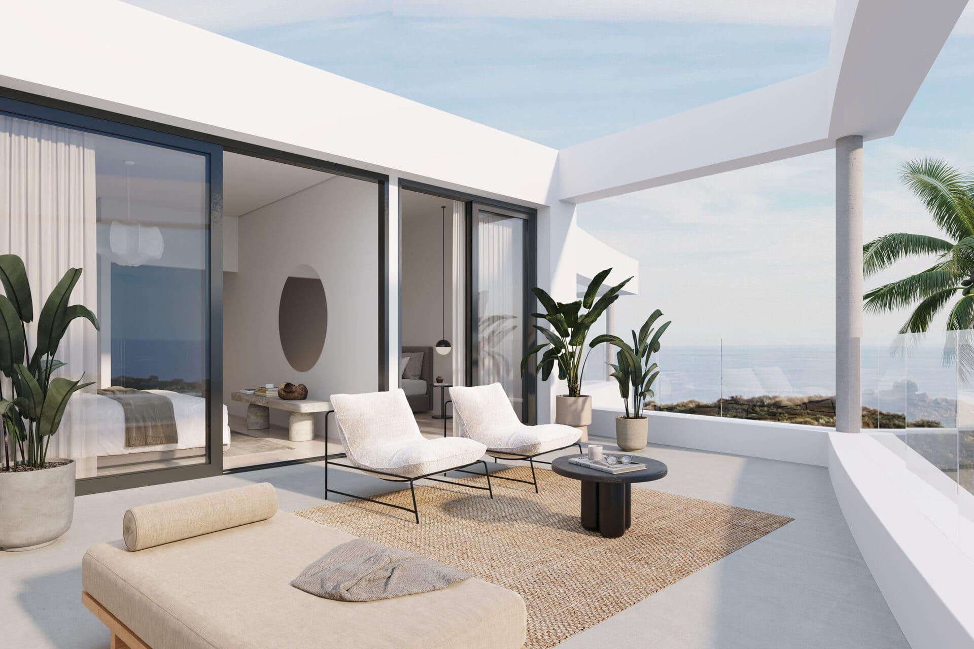 Solarium in new-build development, Torrenueva, Mijas