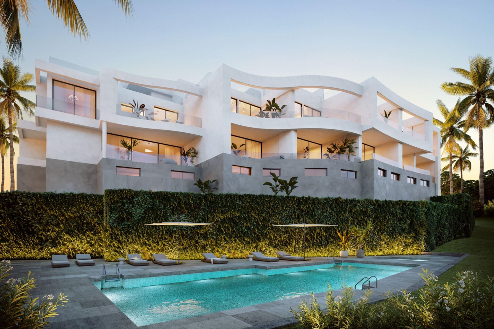 Bathroom in 3-bedroom new-build apartment, Torrenueva, Mijas