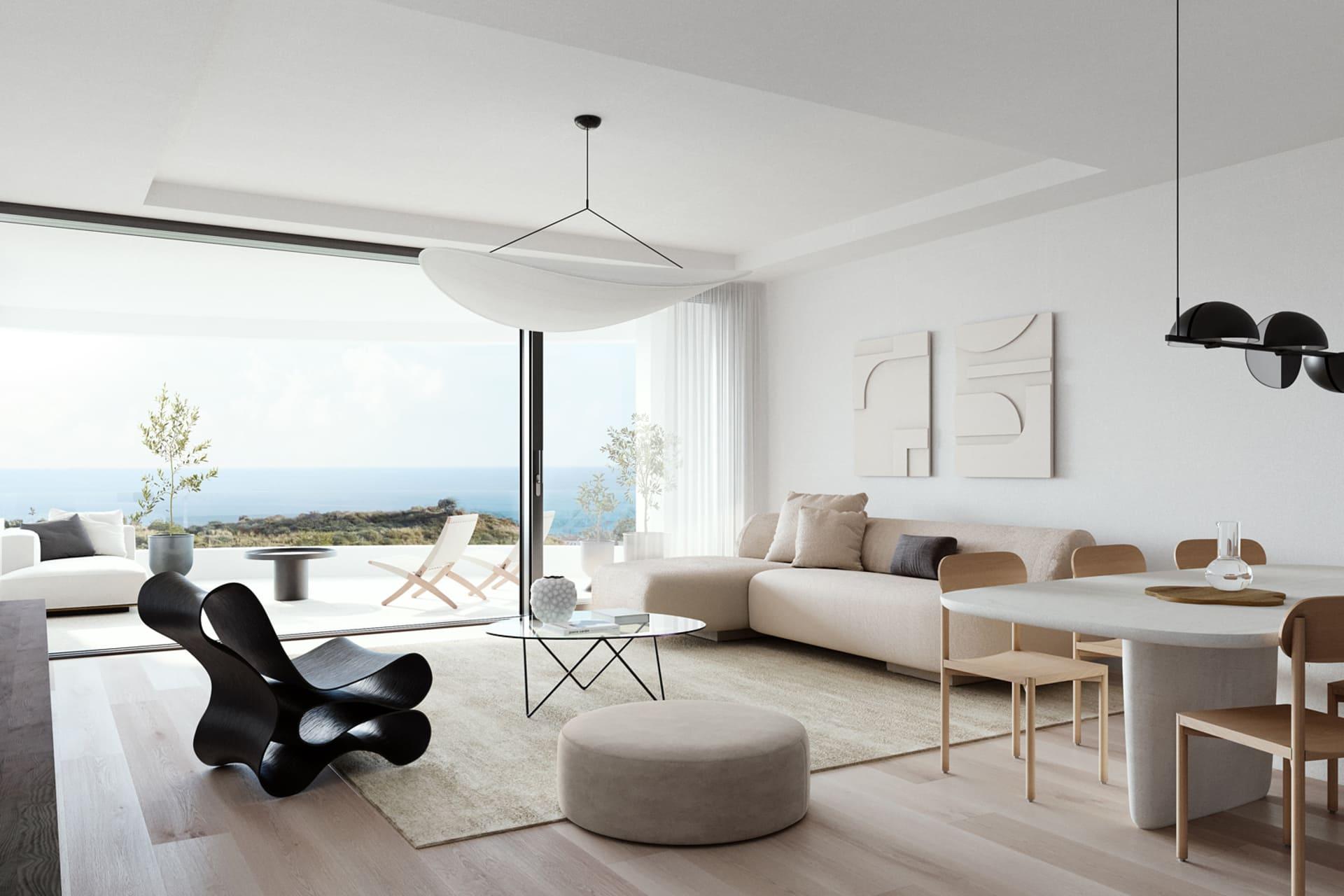 Floor plan of 3-bedroom new-build villa in Torrenueva, Mijas