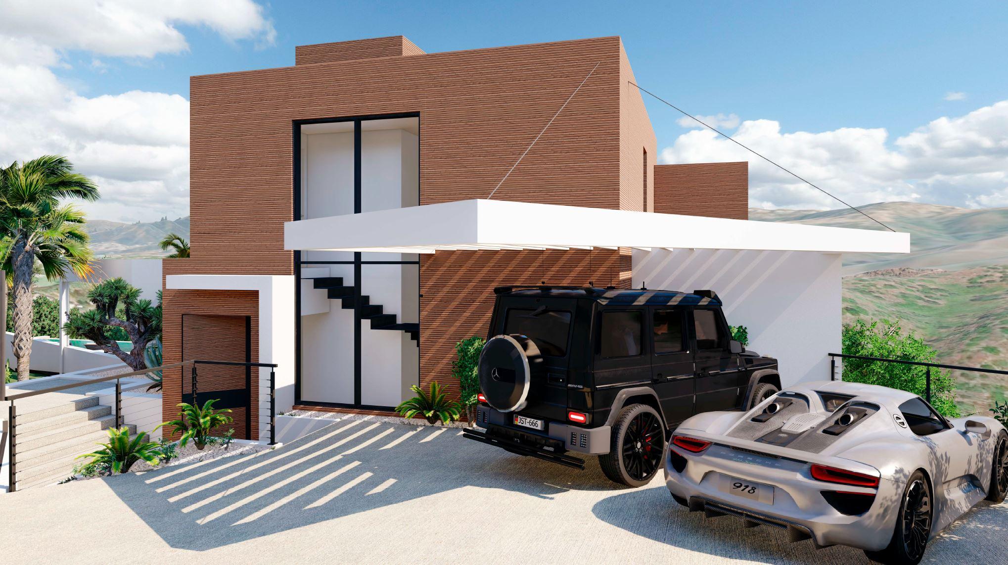 Pool area of new-build villa, La Reserva de Marbella, Marbella