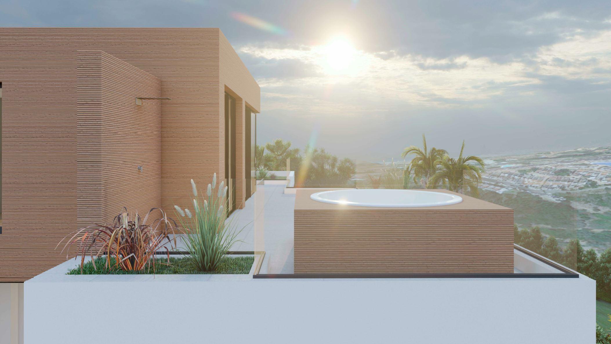Outdoor covered area in 5-bedroom villa, La Reserva de Marbella