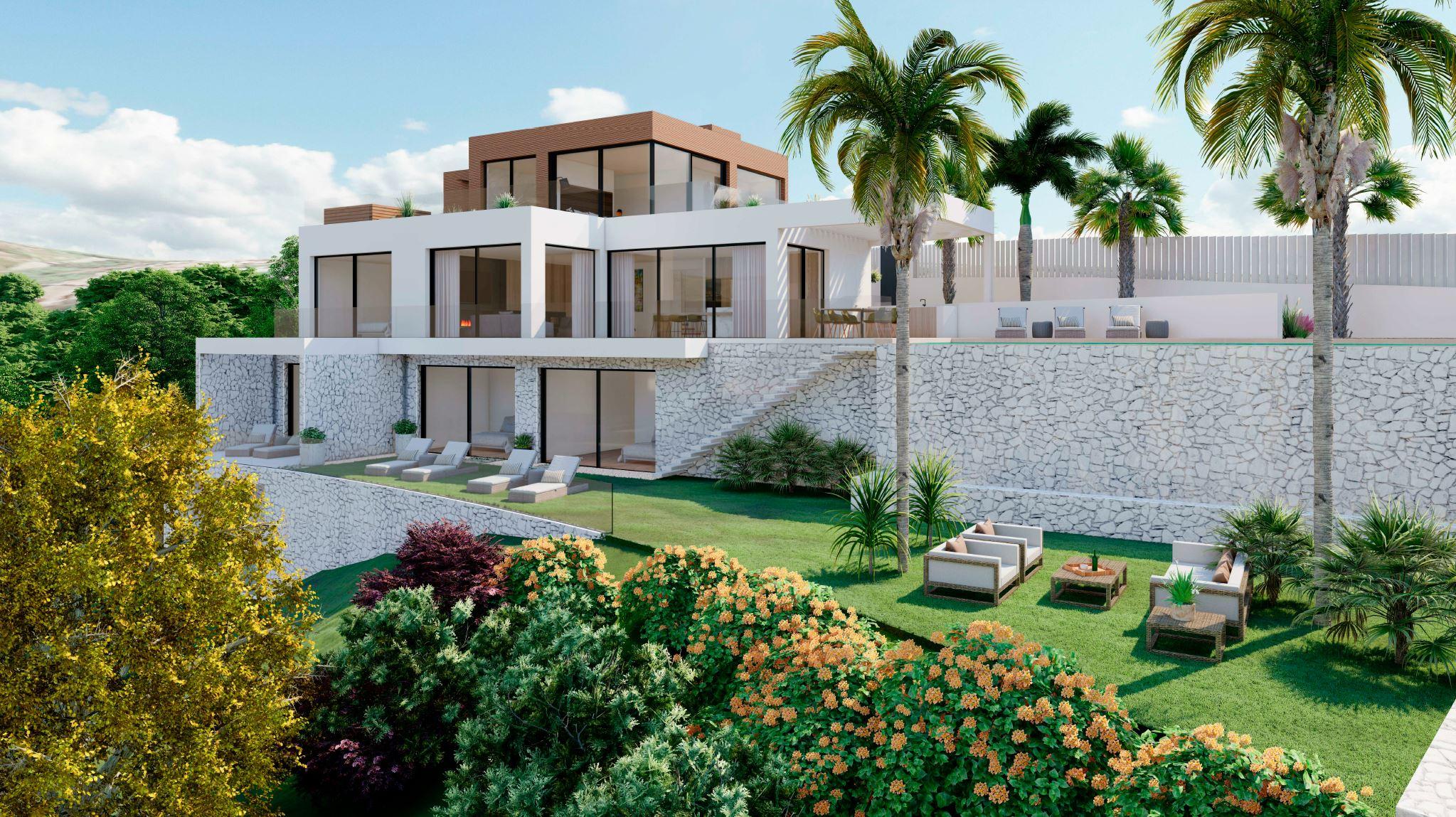 Architectural render or detail of new-build villa, La Reserva de Marbella
