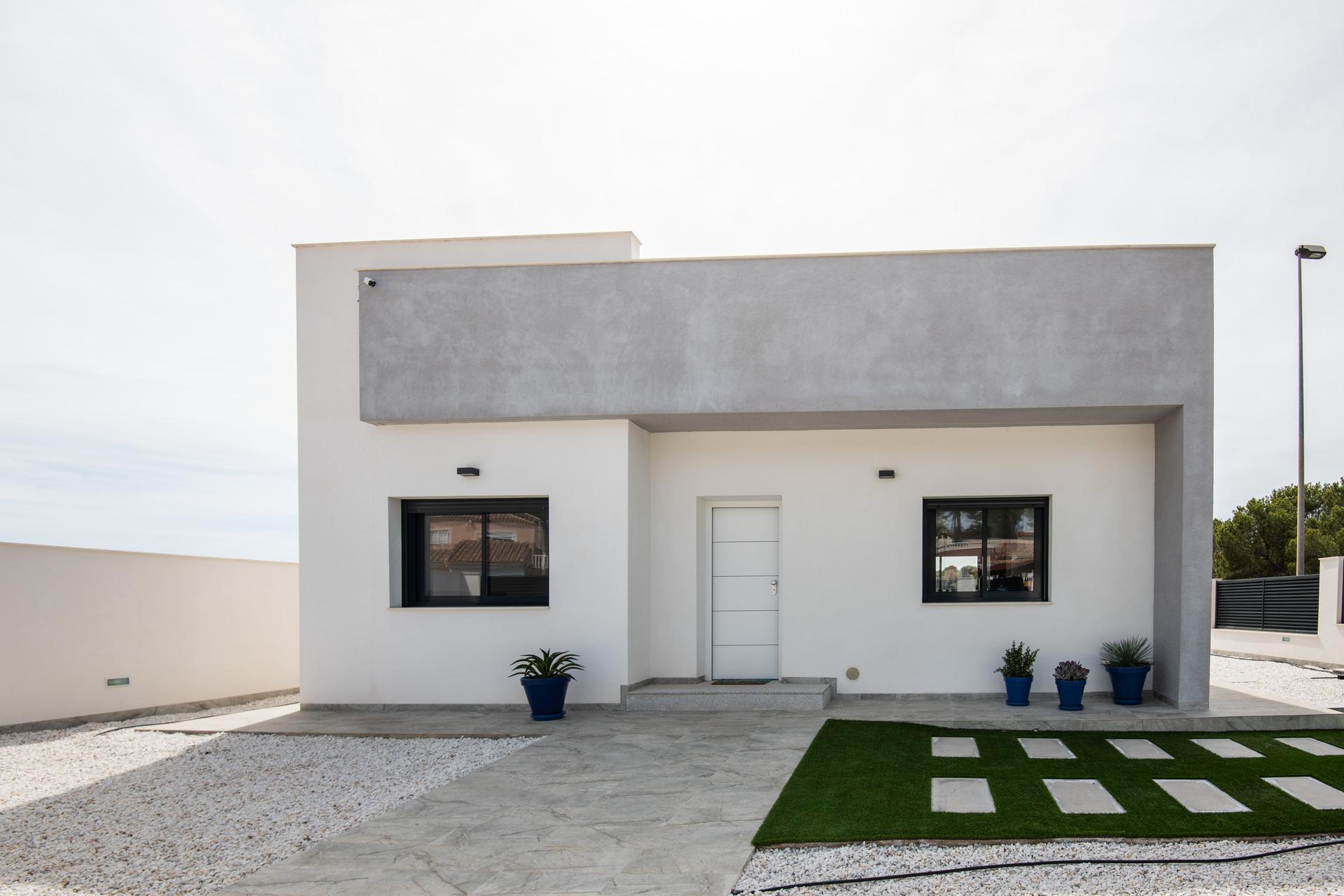 Exterior of completed new-build villa, Pinar de Campoverde, Pilar de la Horadada