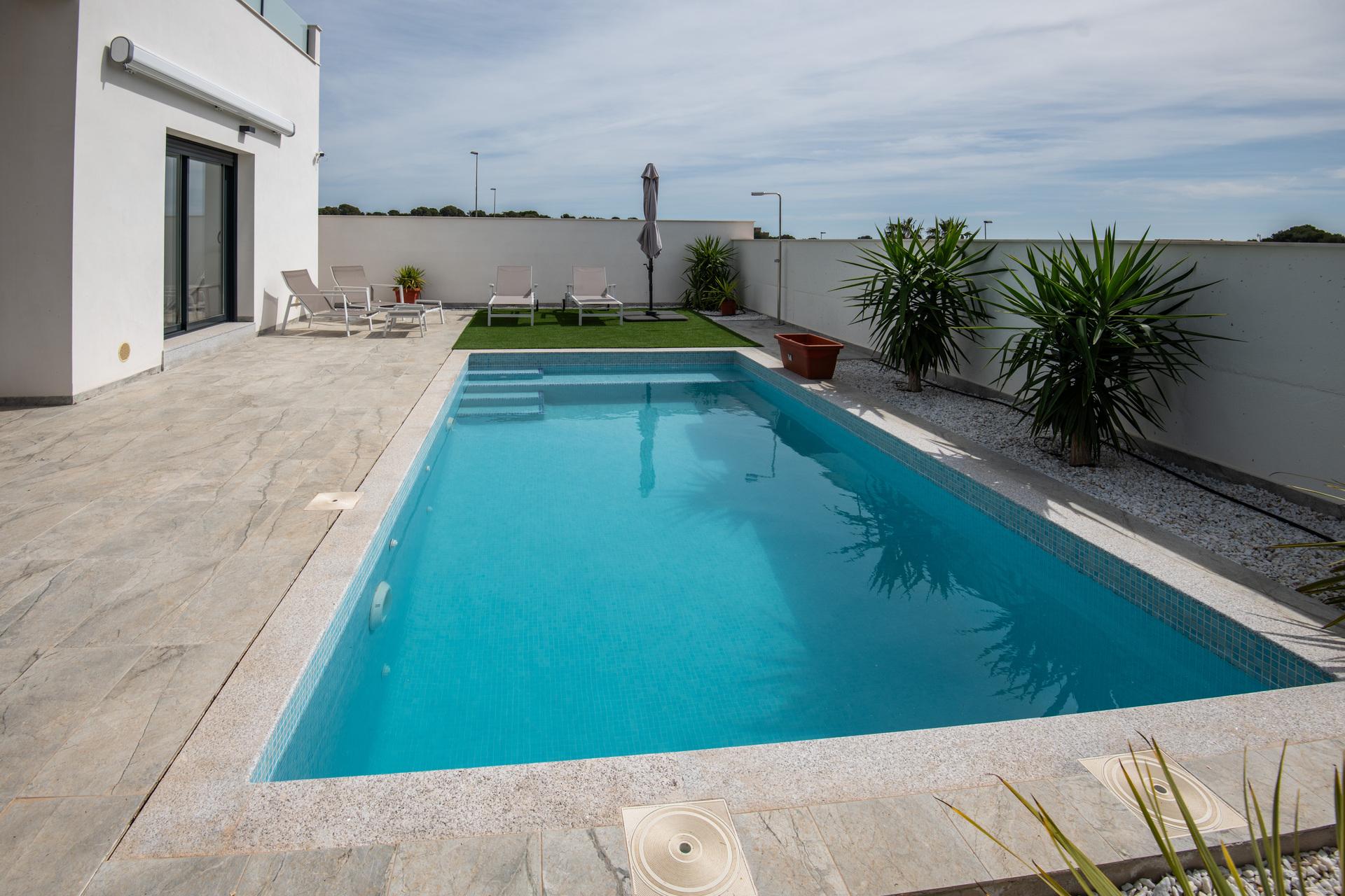 Kitchen area in new-build 2-bedroom villa, Pinar de Campoverde