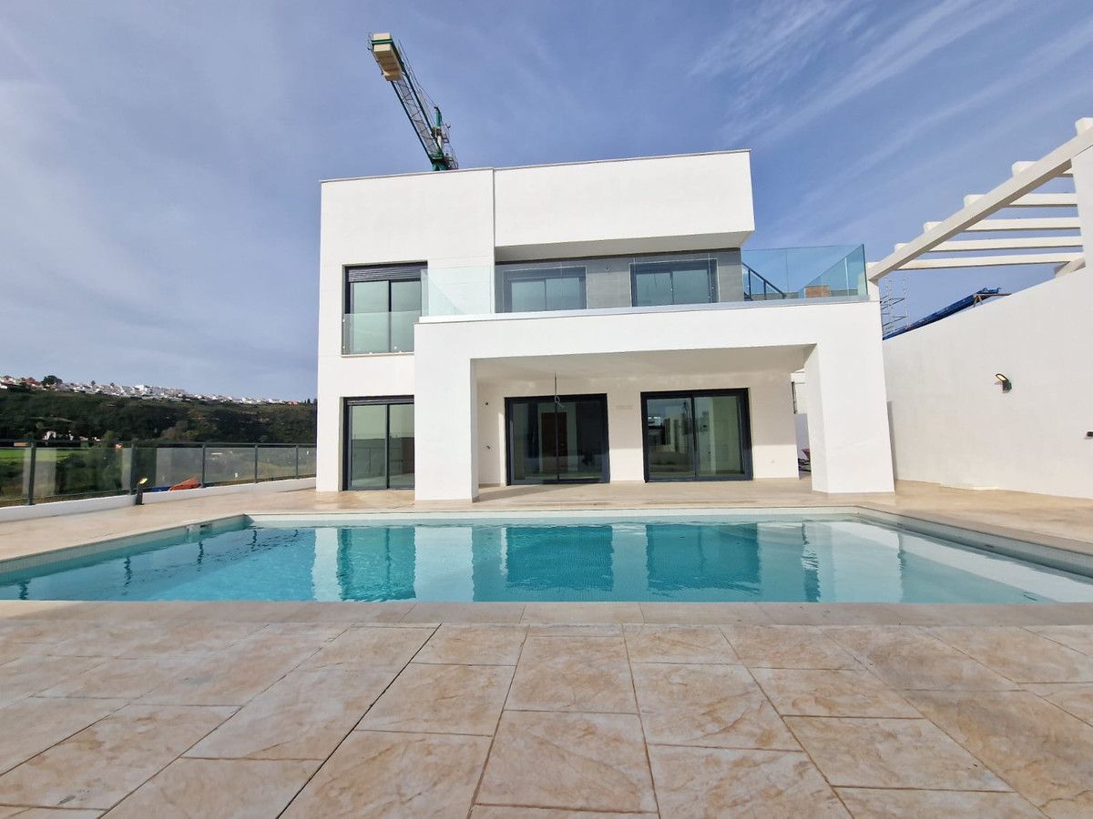 Side view of detached villa exterior, El Castillo, Manilva