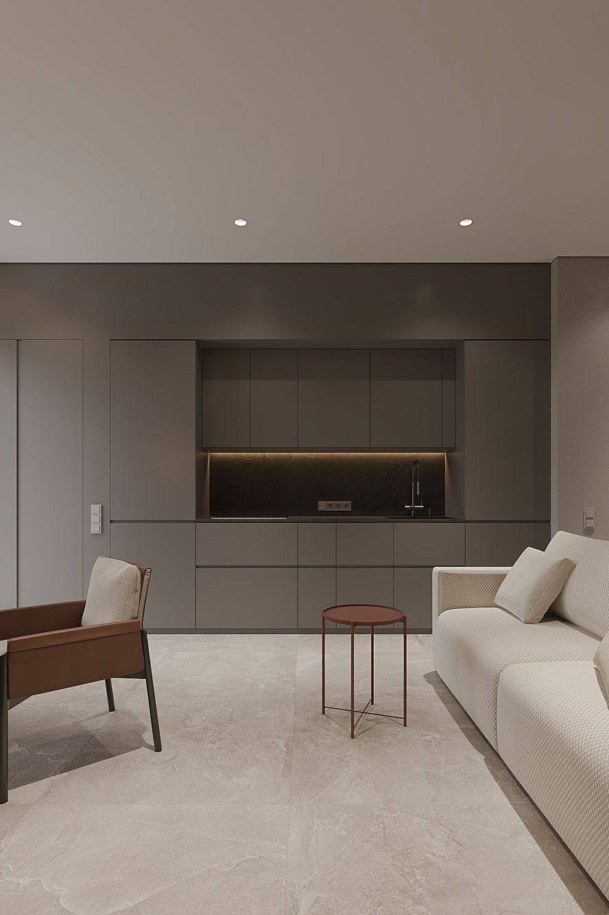 Detail of built-in wardrobe