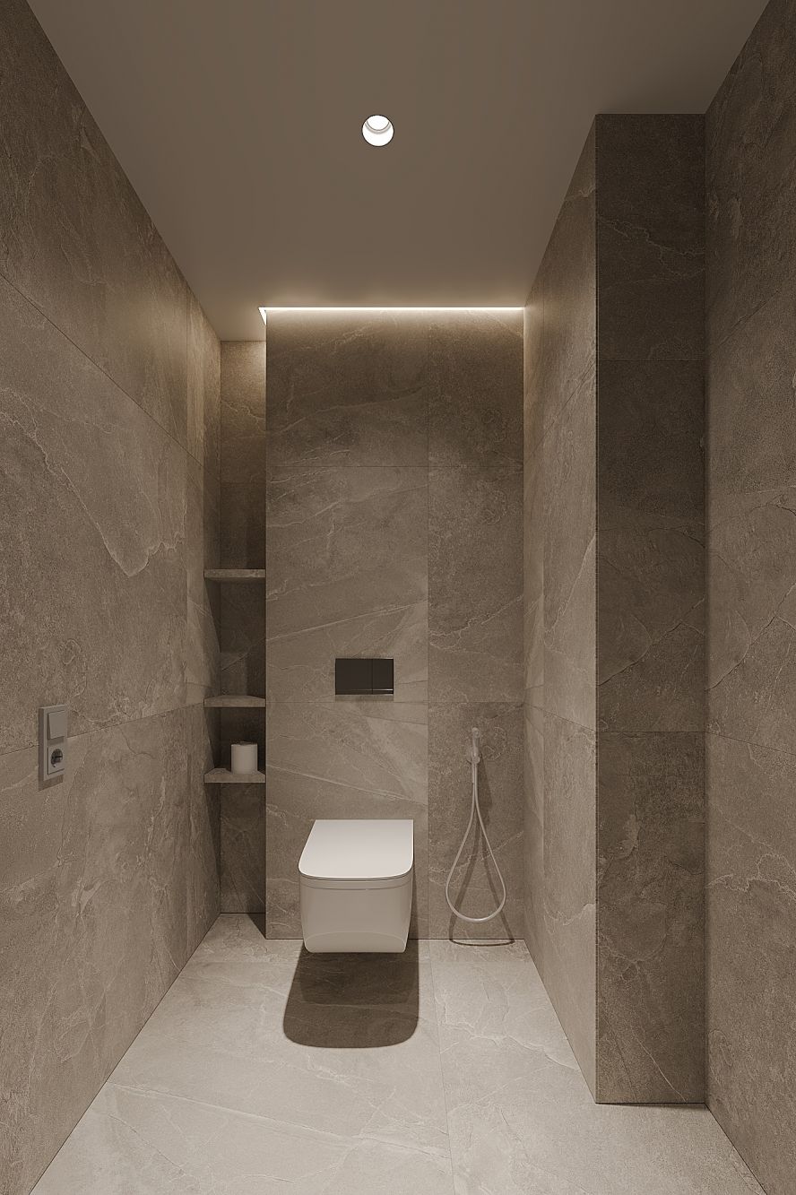 Bathroom with modern fixtures