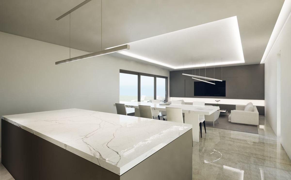 Living area in 3-bedroom new-build villa, Hipódromo-Cerrado del Águila, Mijas